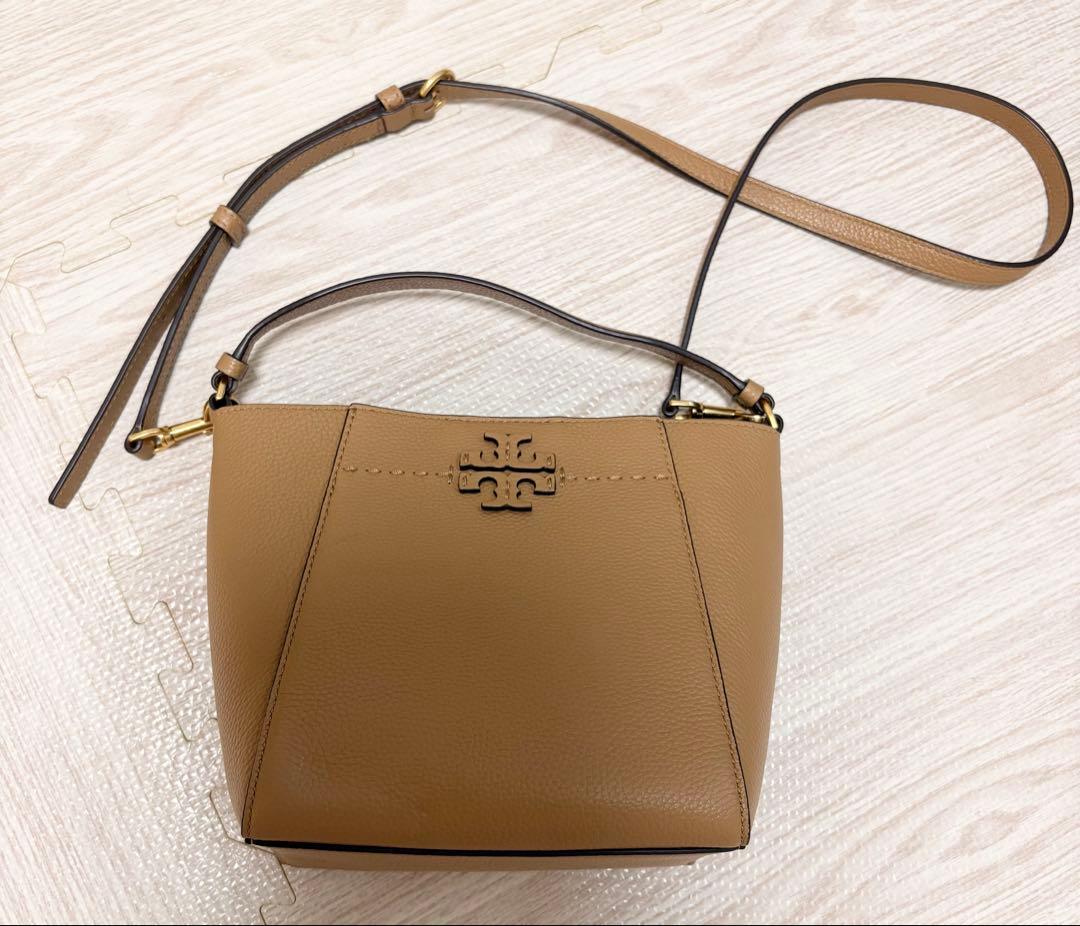 ✨極美品✨トリーバーチ マックグロー　スモールバケット バッグ ティラミス