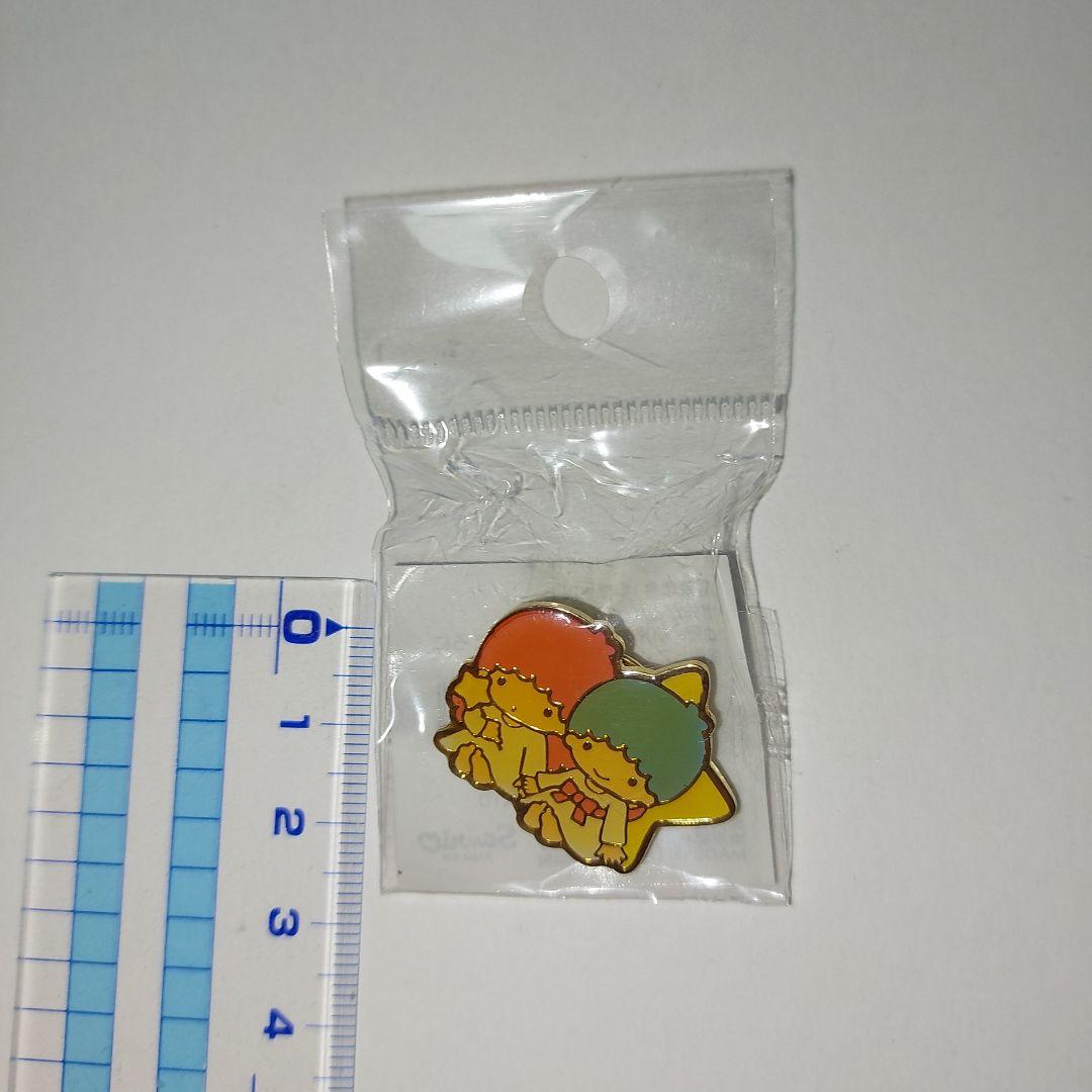 サンリオ キキララ ピンバッジ未開封1999年 おまけスタンプ2個付き