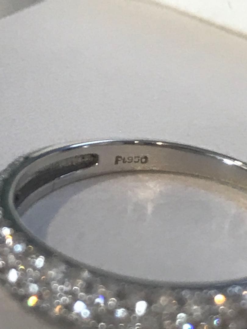 ❤︎最終価格❤︎pt950 H&Cダイヤモンド0.50ctパヴェリング　10.5号