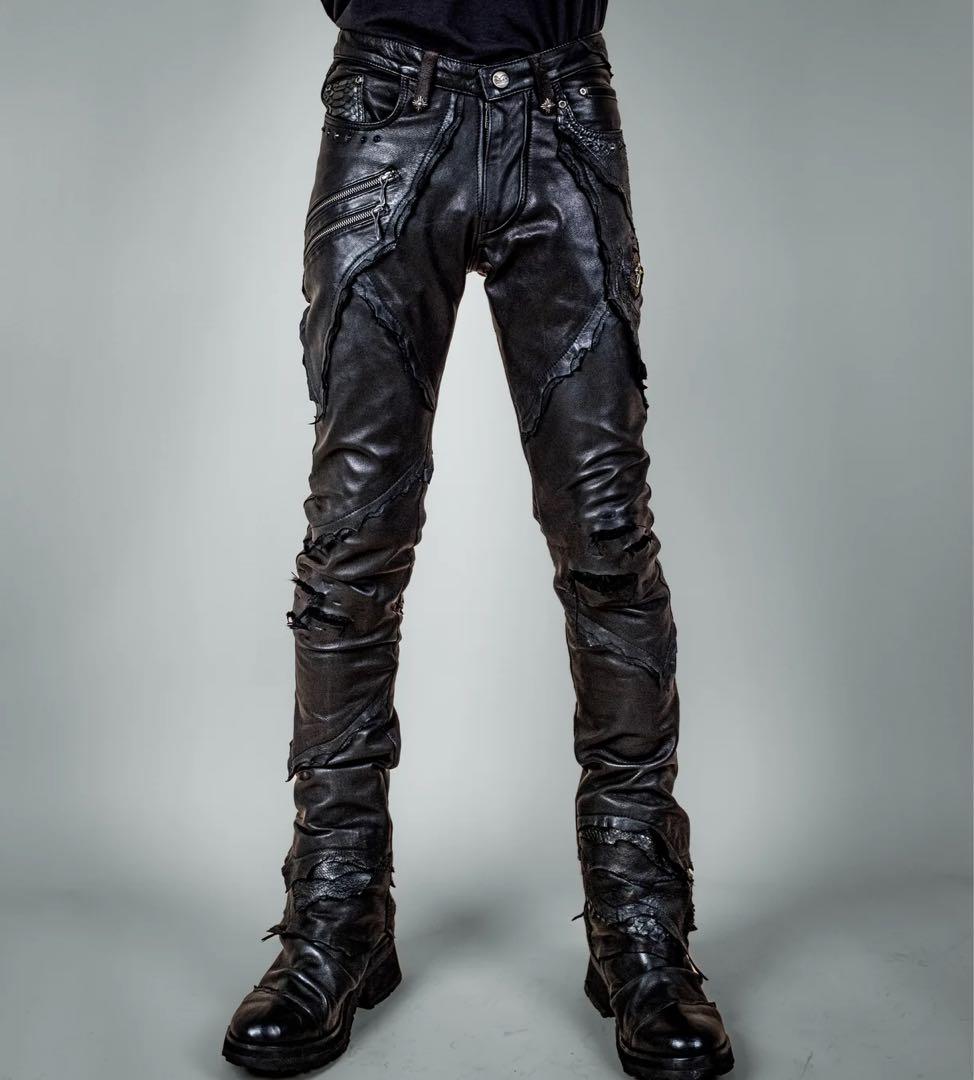 14th addiction Desert Neo Long レザーパンツ - メルカリ