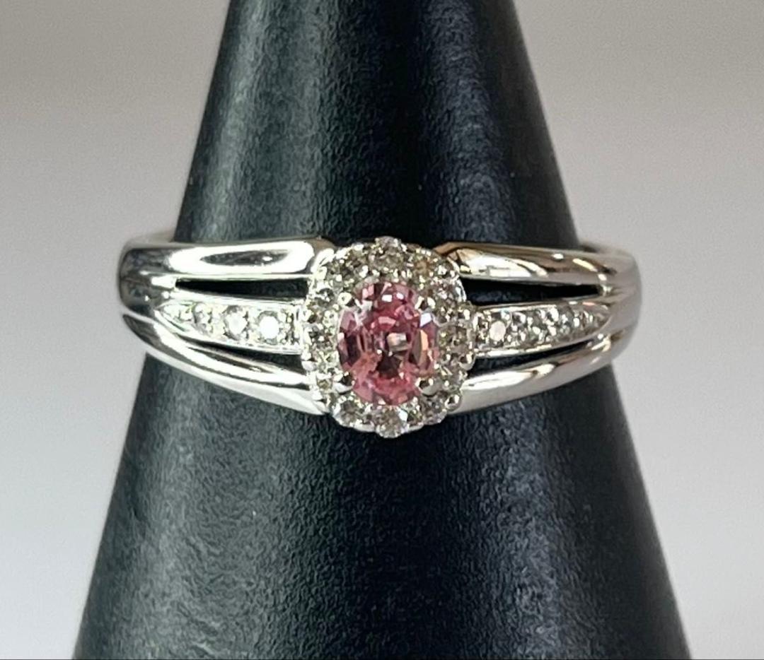 Jun様PTファンシーカラーサファイヤリング 約4.9g中央宝石研究所