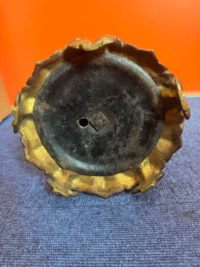 1965 薩摩焼 古薩摩 金彩色絵 龍文美人人物画 花瓶 時代物