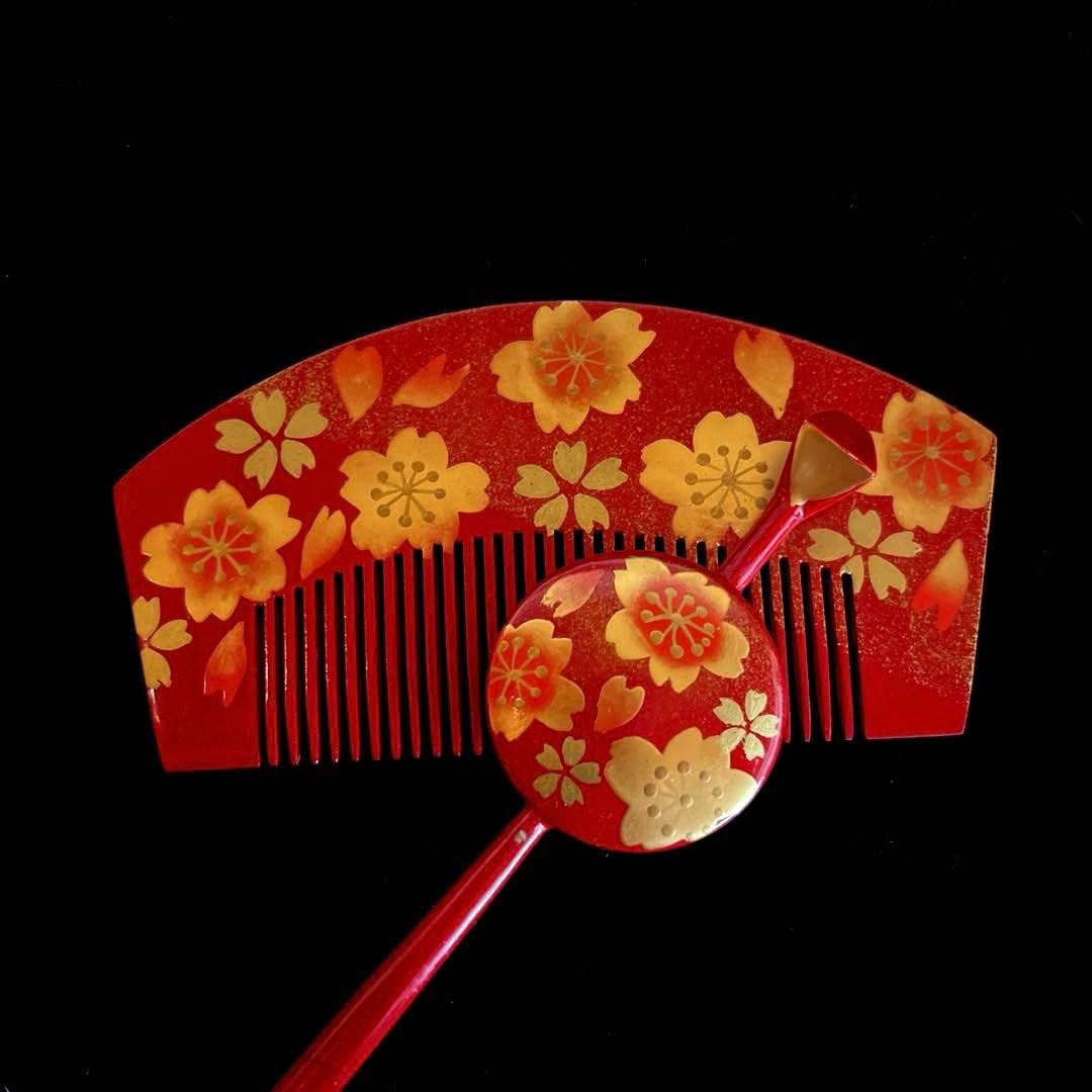 専用です。 日本髪 髪飾り 七五三(7歳) (紅白・桜)