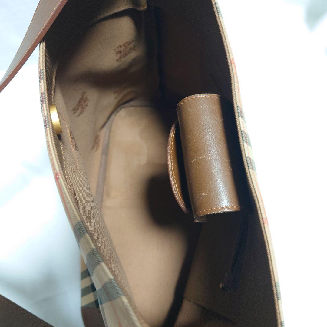 〈希少〉BURBERRY　ショルダーバッグ　月桂樹　シャドーホース　レザー