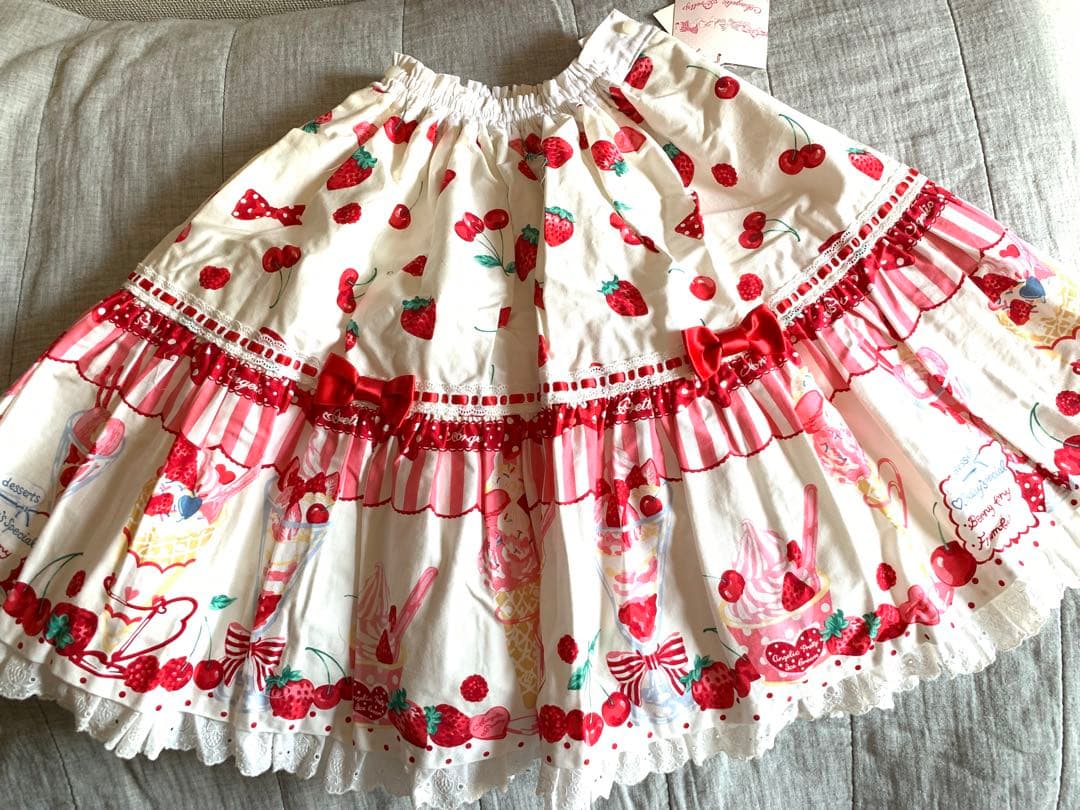 タグ付☆ストロベリーパーラースカート いちごパフェ アンジェリックプリティ