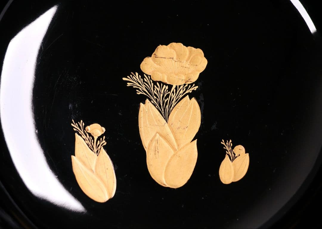 日展作家 小西啓介 飛花の図 輪島塗 夫婦椀 吸物椀 壱組 共箱 共布 栞