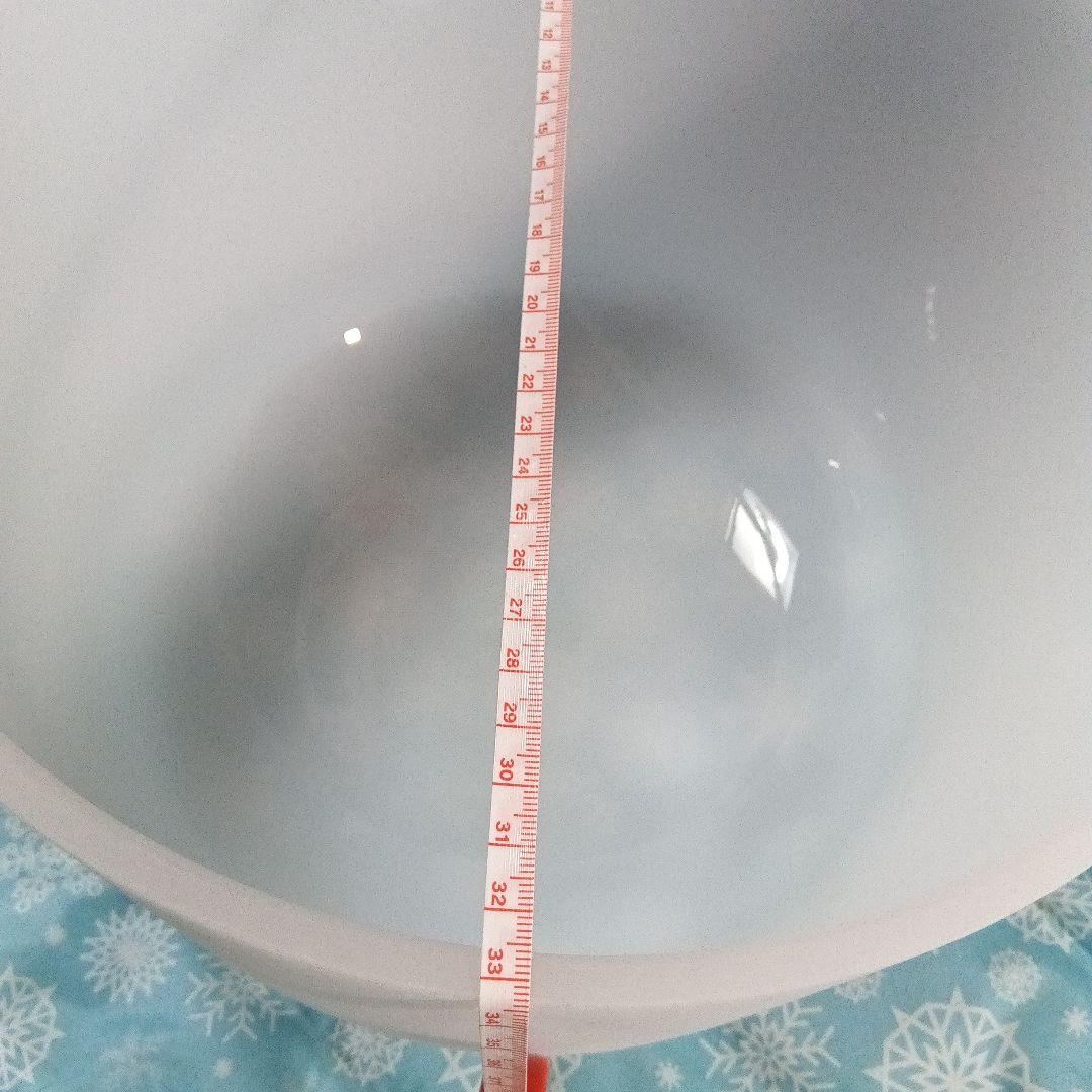 クリスタルボウル ホワイト シンキングボウル*大きめ【３３cm】自宅保管品