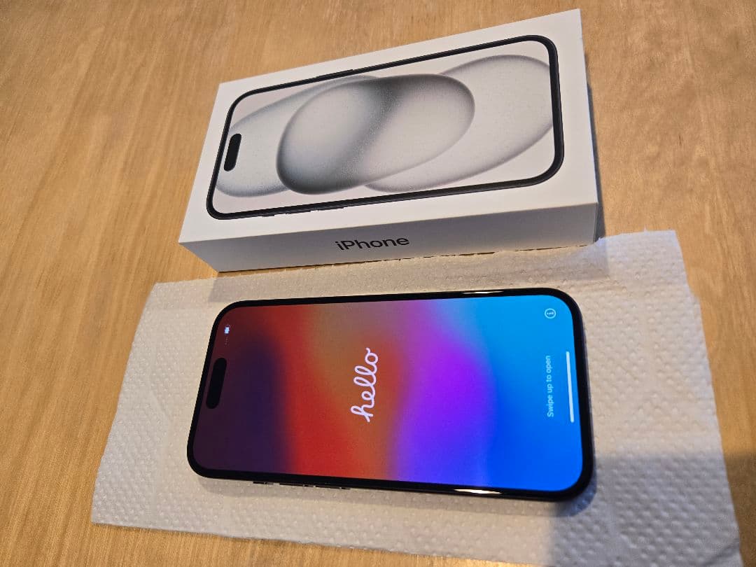 付属品全て有り iPhone15 128GB ブラック SIMフリー スマートフォン