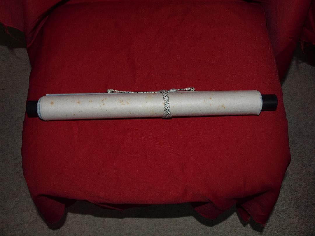 日本時代肉筆掛け軸　恵比寿の絵※激安骨董品<BR> X031C16-1