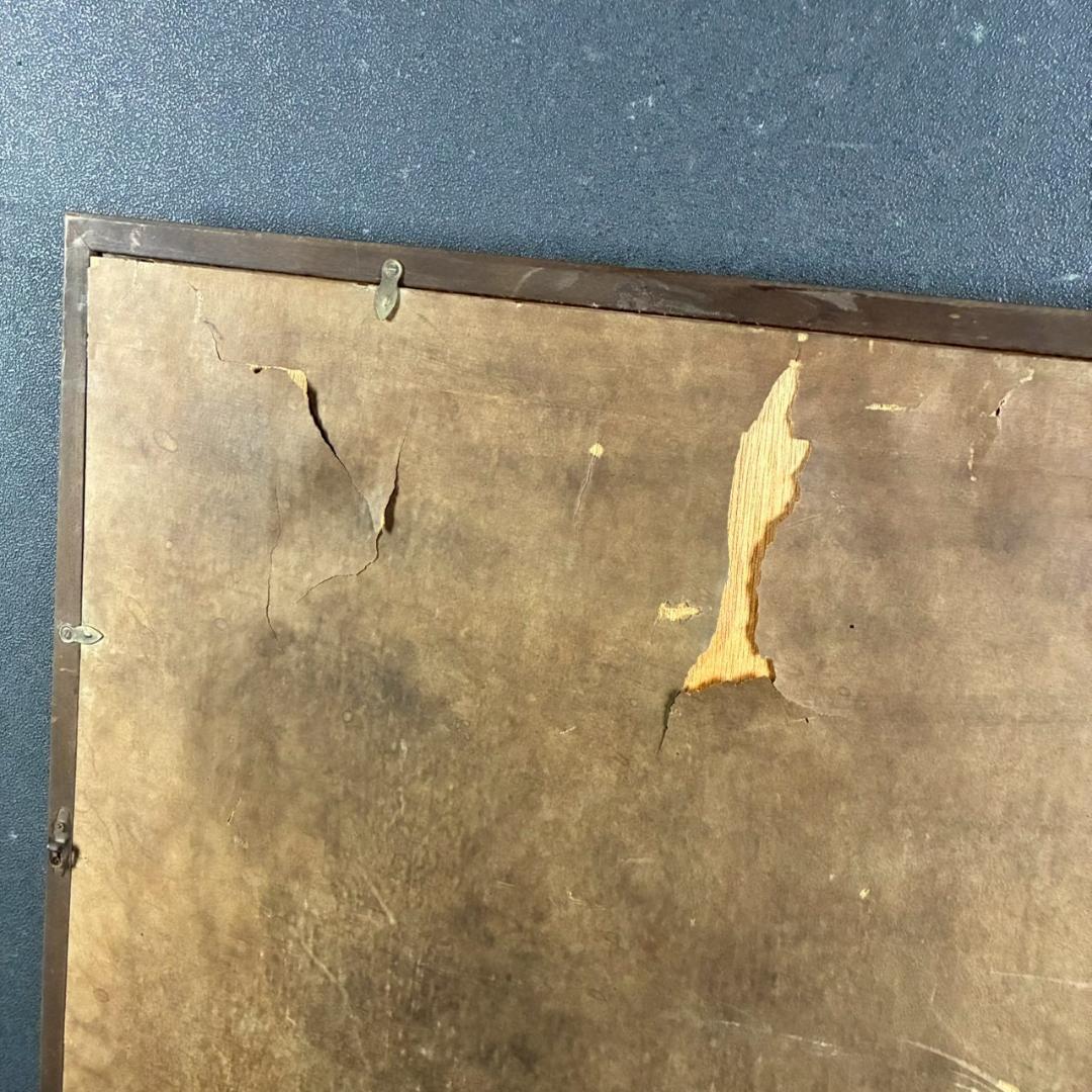 谷崎勉「赤富士」日本画 共シール有 直筆サイン・落款入り 額縁入り 開運 お正月