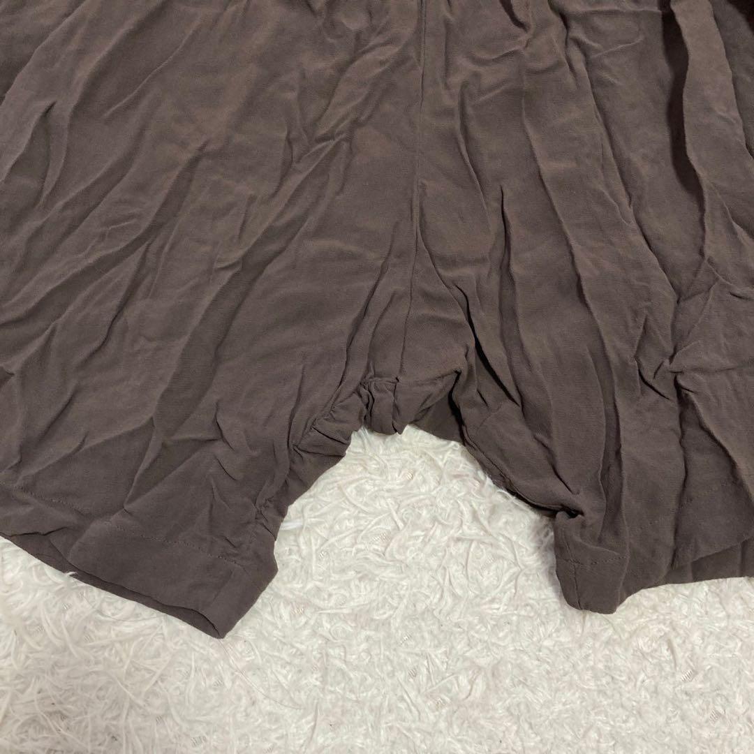 COMMEdesGARCONS 変形シフォンパンツ ブラウン XS オシャレ