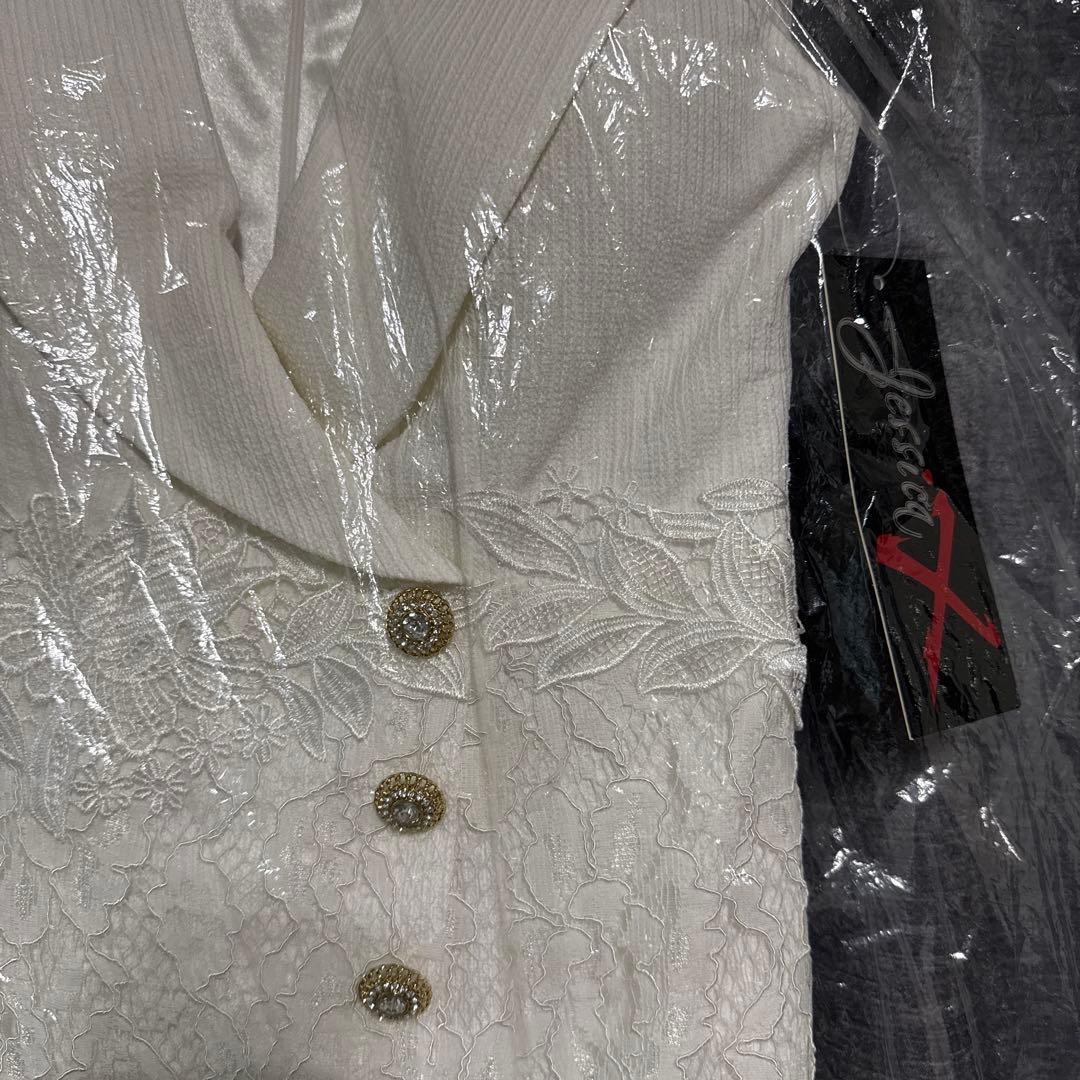 sugar ホワイト レース Vネック ドレス キャバクラ