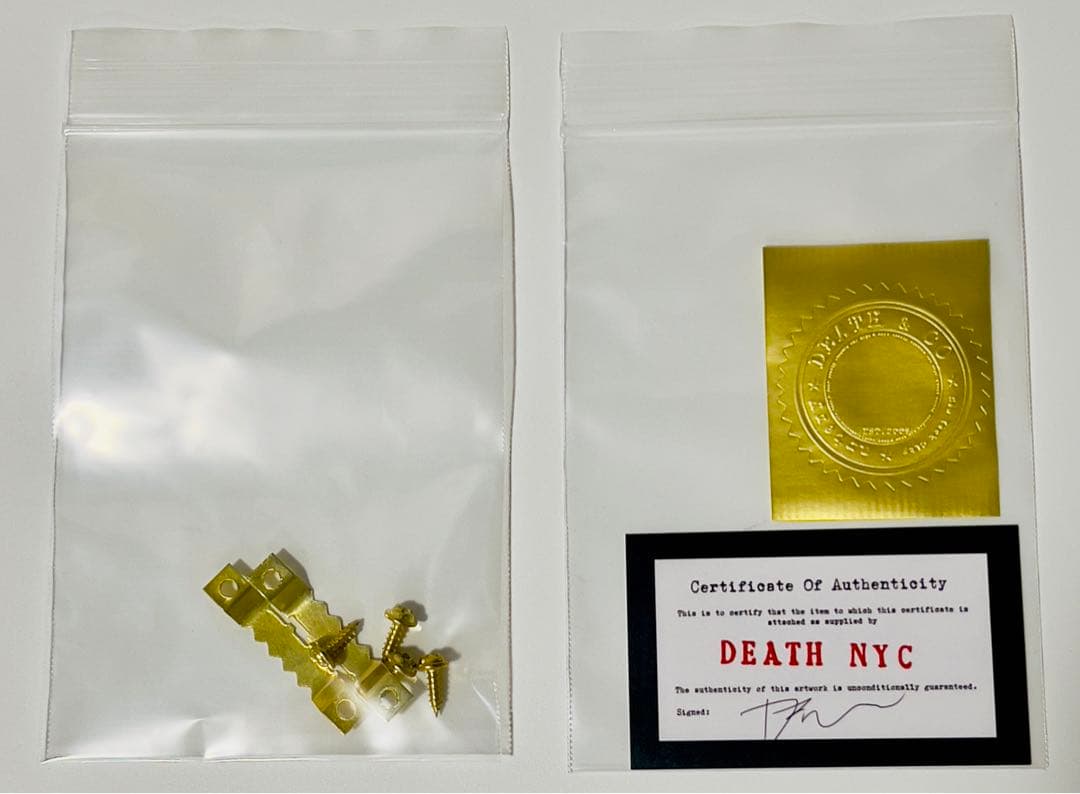 DEATH NYC キャンバスボードタイプ 【認定プレート付き 海外希少作品