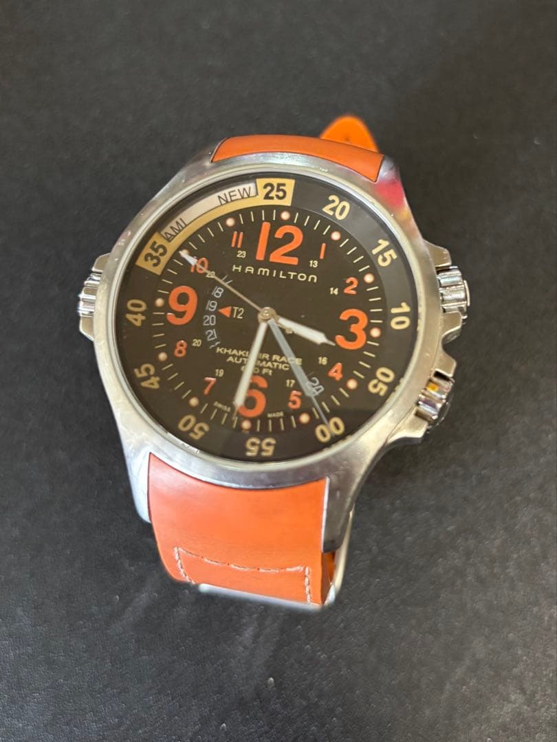 ハミルトン 自動巻き アナログ腕時計　カーキエアレース