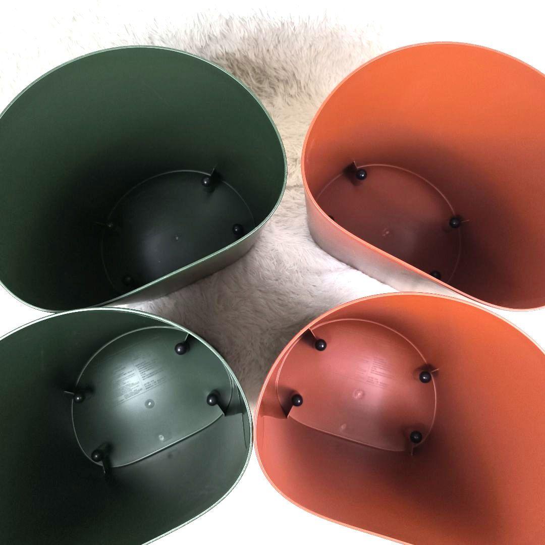 ✨希少廃番✨ 無印良品 ポリプロピレン スタッキングスツール 椅子 4脚 赤緑