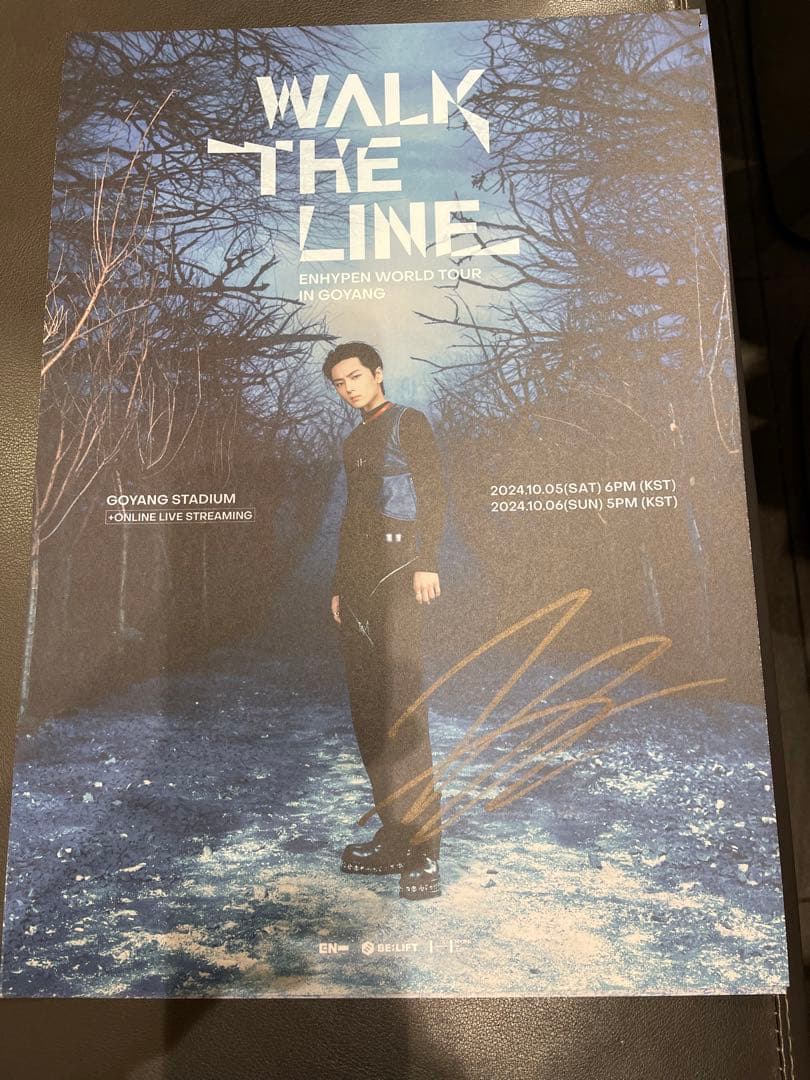 enhypen 直筆サイン入りポスターヒスン WTL プレステ特典