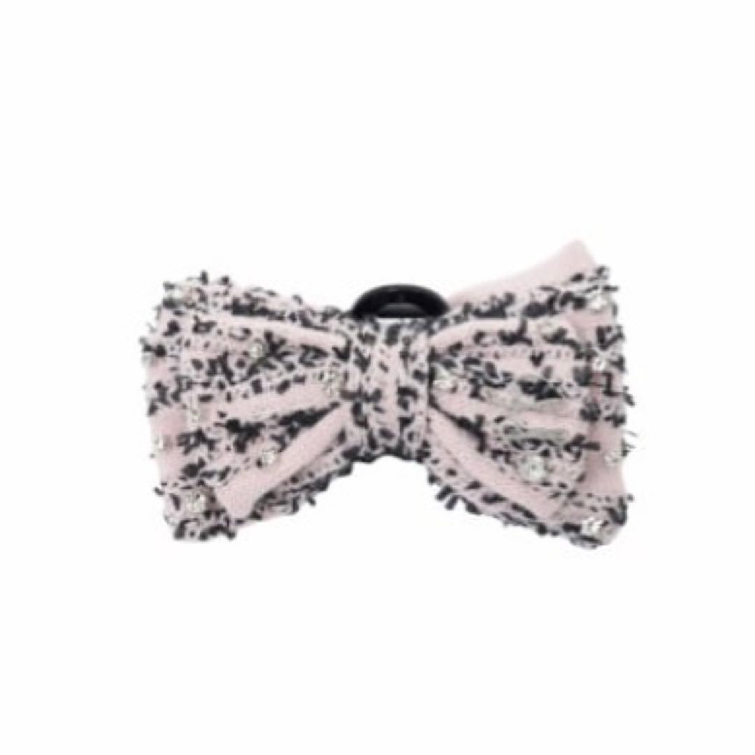 lumignon ルミニョン リボン ヘアクリップ ピンクブラック - メルカリ