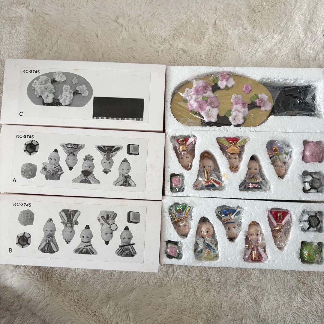 【極美品】加藤工芸　ローズオニールキューピー　お雛様　三段雛飾り　ひな祭り