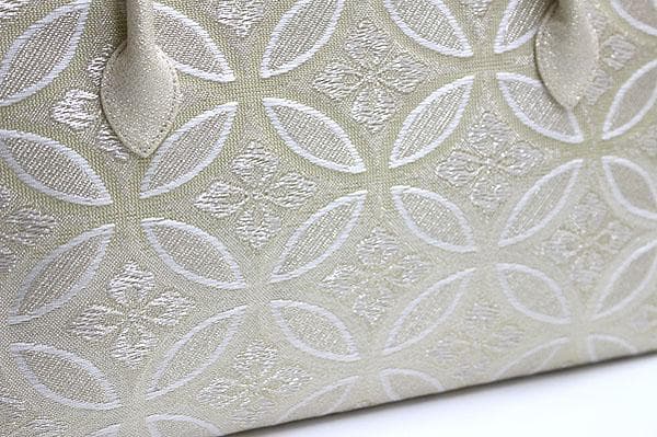 新品未使用 ！！特別セール！！京都 西陣 正絹 帯使用 利休バッグ　25907