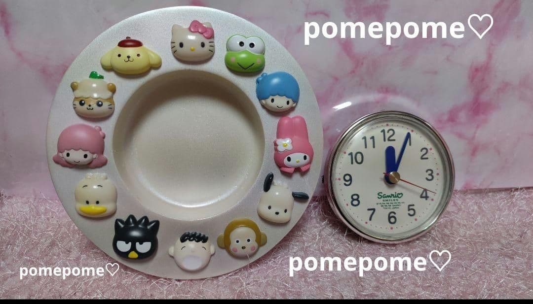 サンリオ キャラクター大集合♡置時計♡ハローキティ＆１１キャラクター♡【新品♪】