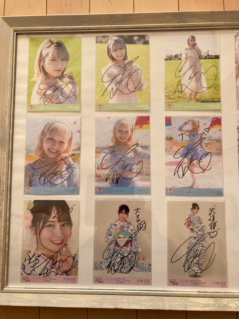 ＝LOVE 大場花菜直筆生写真コンプ
