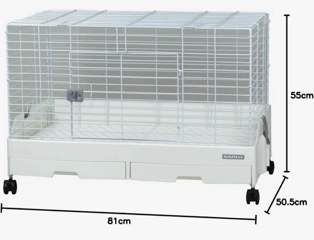 イージーホームエボ 80-WH ケージ うさぎのしっぽ通販は、『イージーホームEVO（80-PB） ピンクベージュ