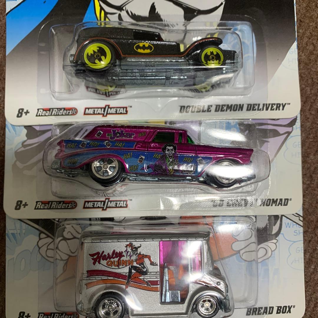 Hot Wheels バットマン・ジョーカー・ハーレークイーン ミニカーセット