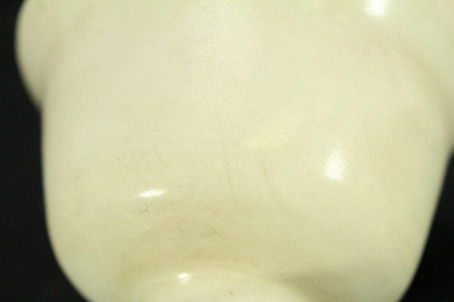 中国美術 白磁 高碗 台 二件 φ11.3cm(LC513)