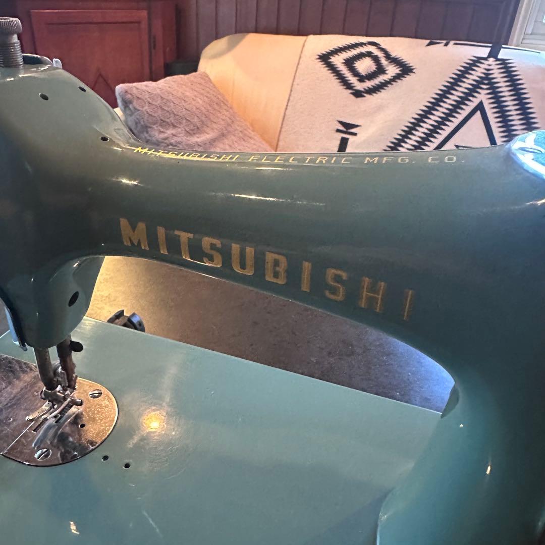 ビンテージ レトロ 三菱 手動式 ミシン オブジェ