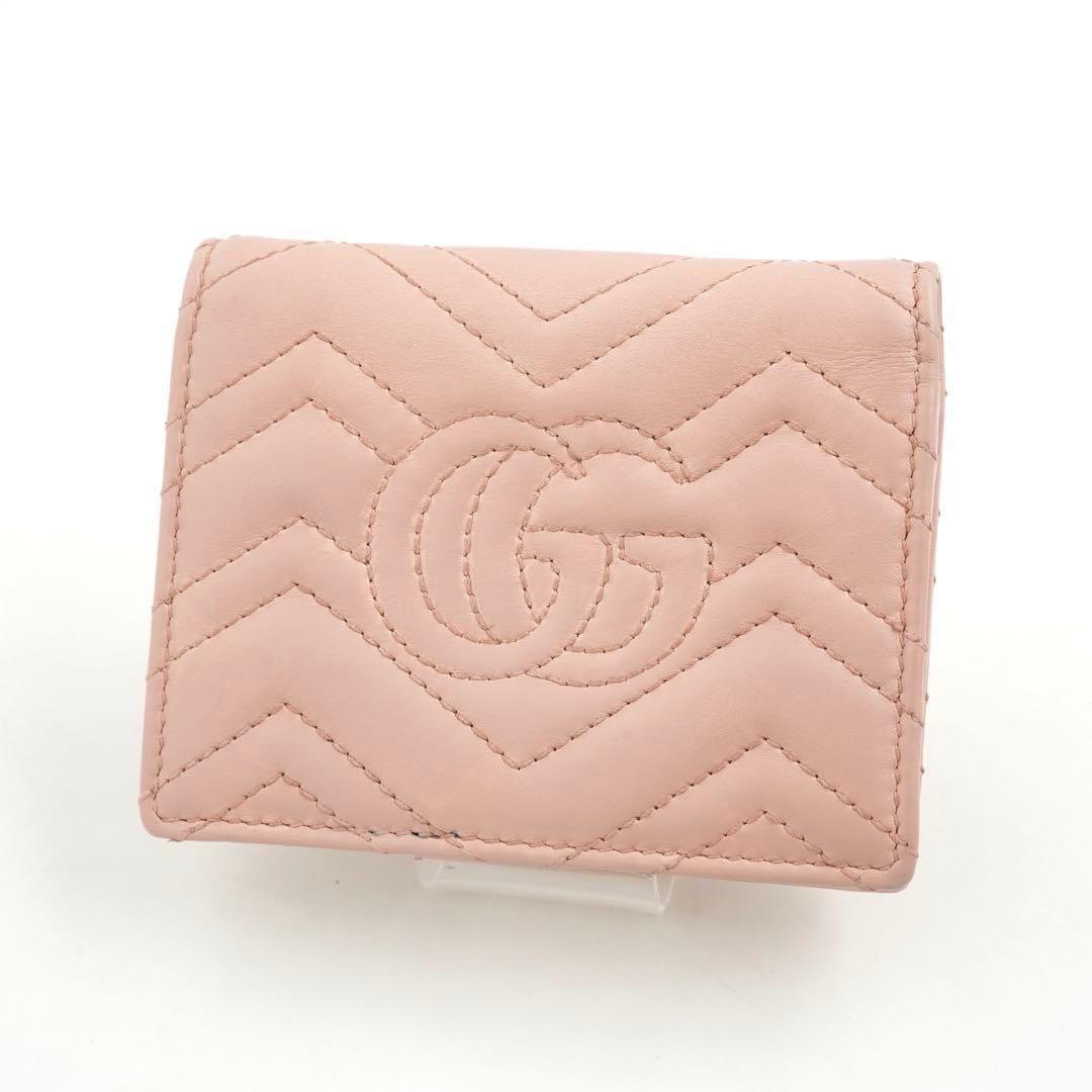 ✨未使用展示品 GUCCI ミニ財布 カードケース Vステッチ GG マーモント
