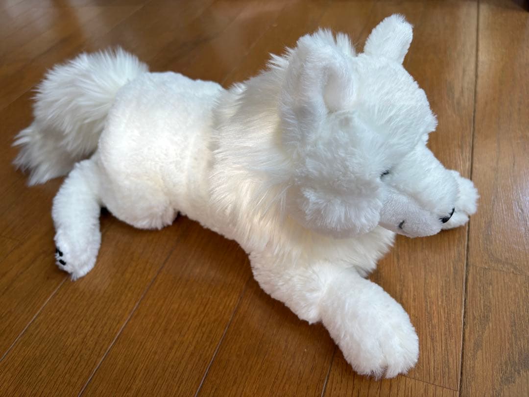 那須どうぶつ王国 ホッキョクオオカミ ぬいぐるみ ひざおおかみ - メルカリ