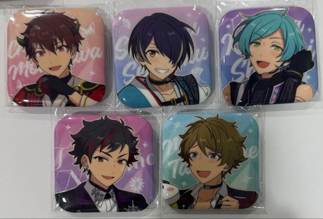 守沢千秋 仙石忍 深海奏汰 南雲鉄虎 高峯翠 星辰缶バッジ あんスタ