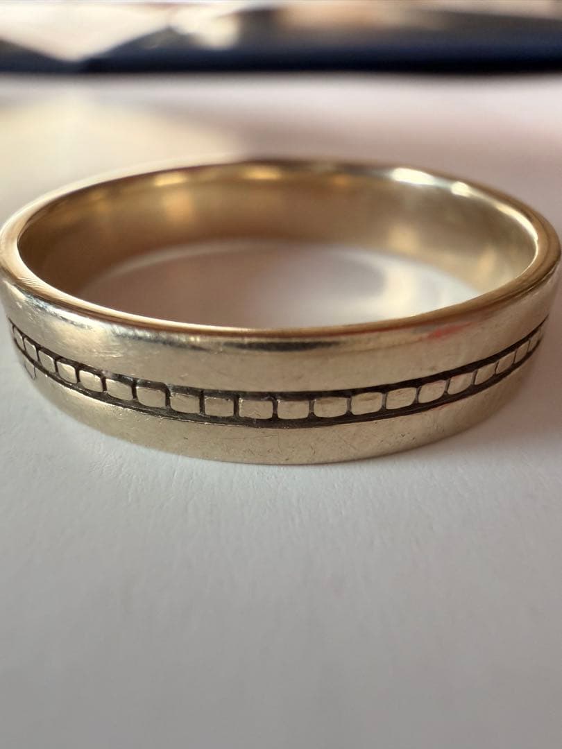 DIAS K18WG ホワイトゴールド リング 約19号 内径19mm 保証書有