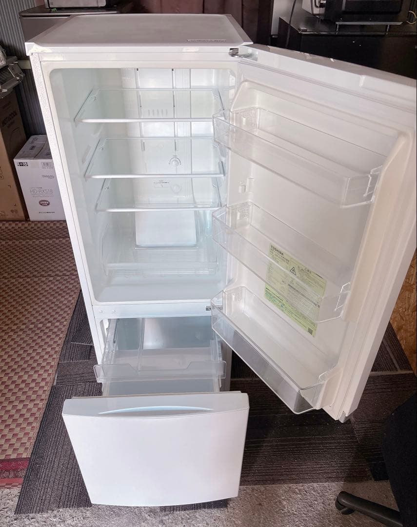 TOSHIBA 2019年式 2ドア冷蔵庫 GR-R15BS 153L