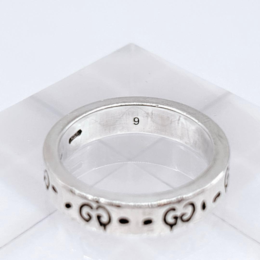 GUCCI グッチ ゴースト レディース 9号 シルバー925 スカル