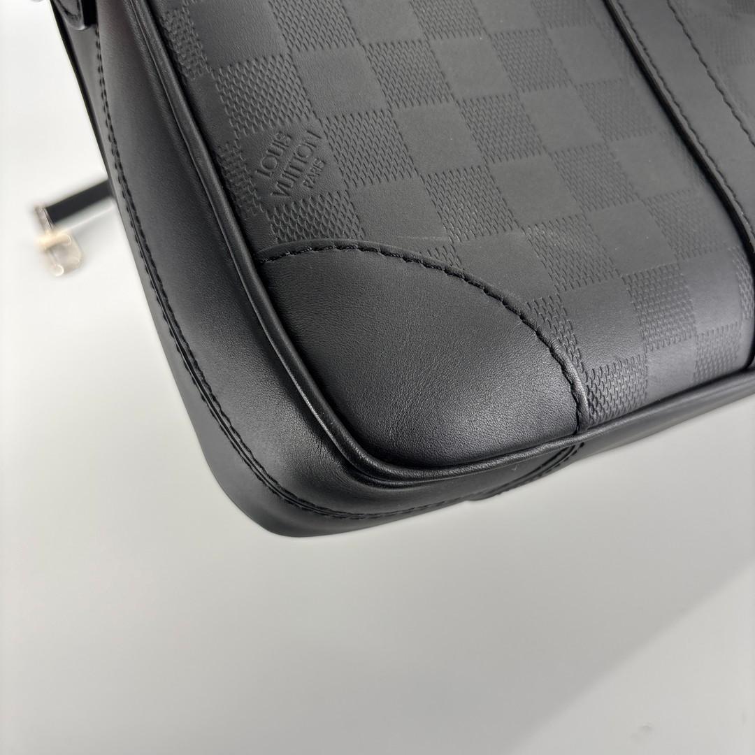 未使用 ルイヴィトン PDV ビジネスバッグ ダミエアンフィニ ブラック メンズ