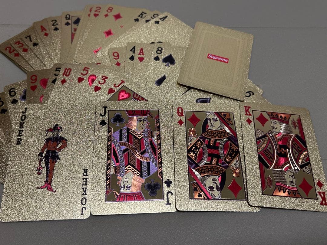 Supreme ゴールドトランプ セット 限定品