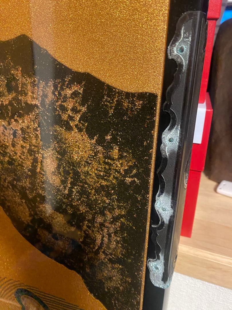 豪華絢爛⭐︎表面ガード付き 孔雀と花の衝立 ダイヤモンド入り（目）