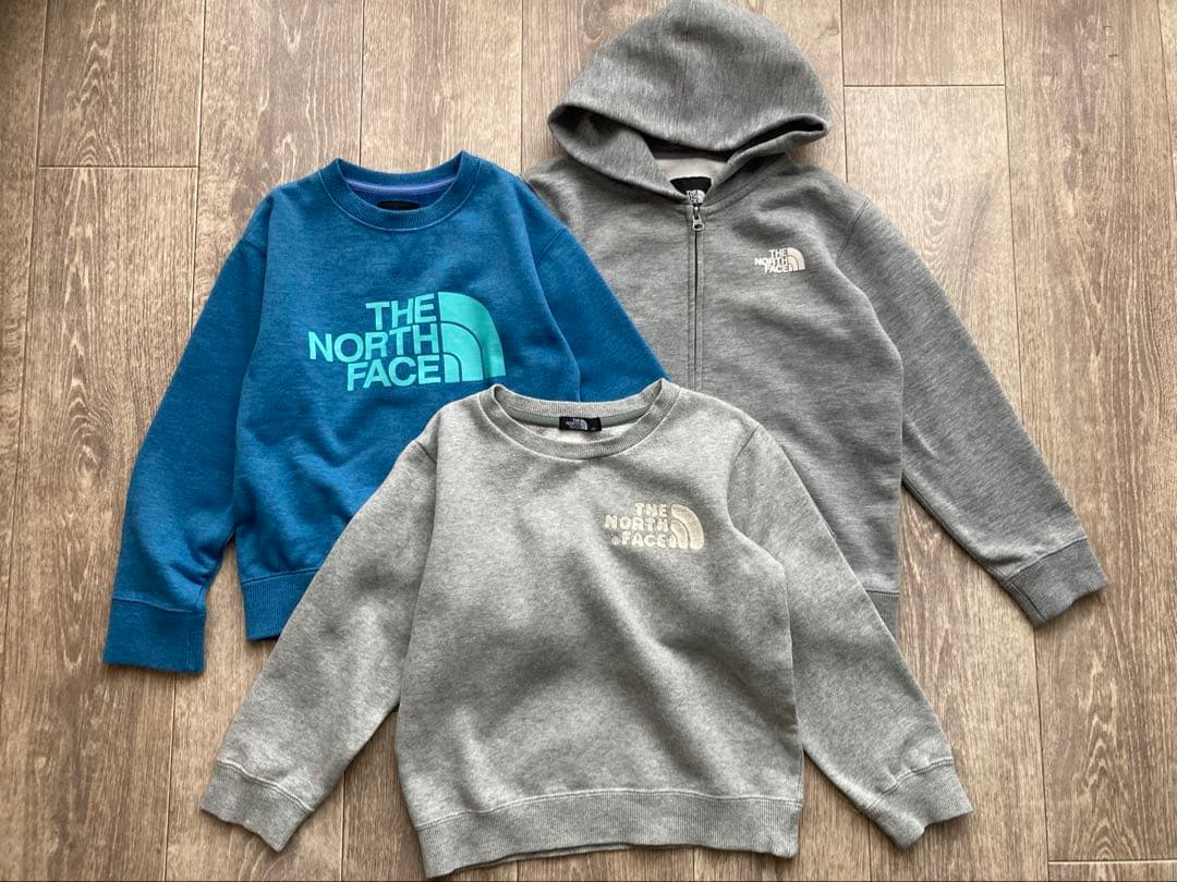 ザノースフェイス　120 まとめ売り　パーカー　トレーナー　3枚セット