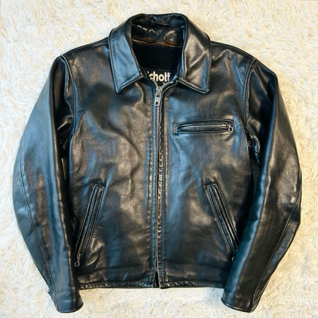 Schott ショット 642 36 ボアライナー付き ライダースジャケット Schott ショット 642 36 ボアライナー付き ライダースジャケット