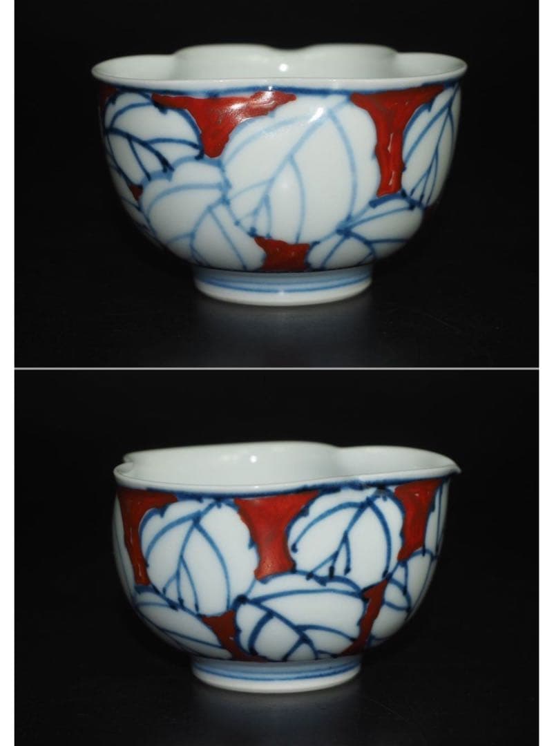 送料無料 京焼 七甫造 色絵青花玉露茶器揃 小振り・手描き・精巧作り