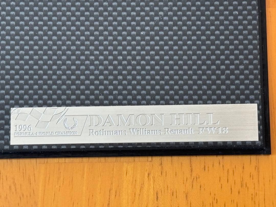 D.ヒル 1/2 ヘルメット ウィリアムズ 1996 アクリルケース付き