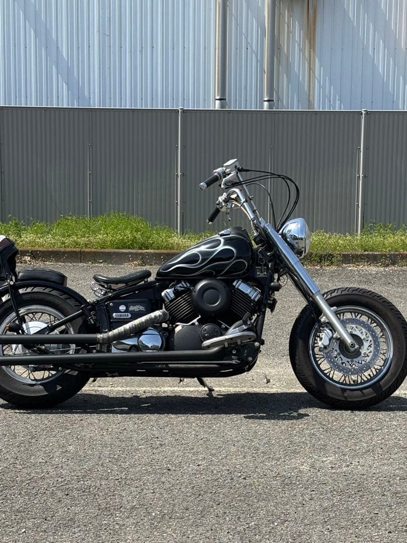 ドラッグスター400 クラシック タンク ファイヤーパターン フレイムス