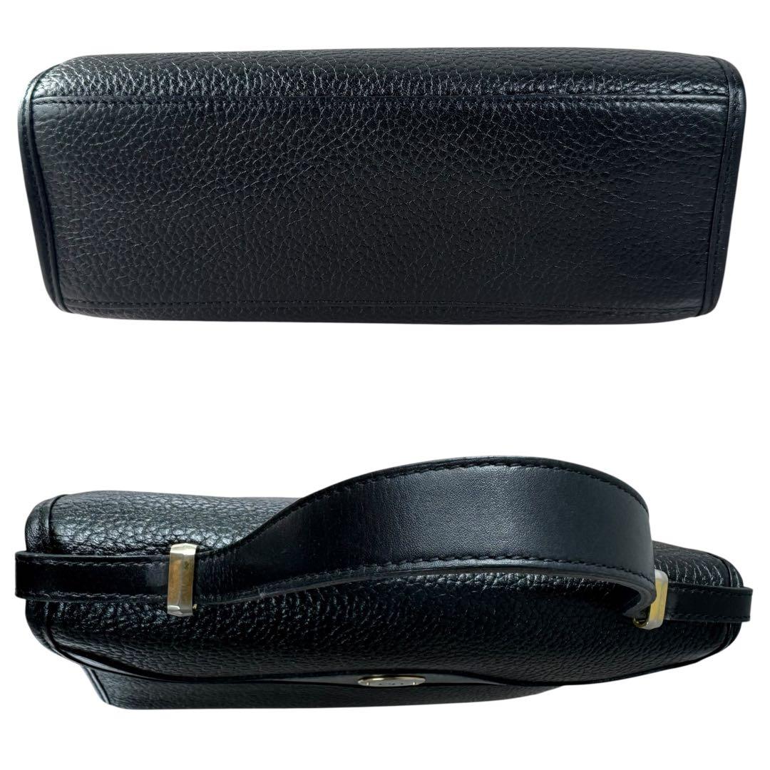 クリスチャンディオール　ハンドバッグ　レザー　ブラック