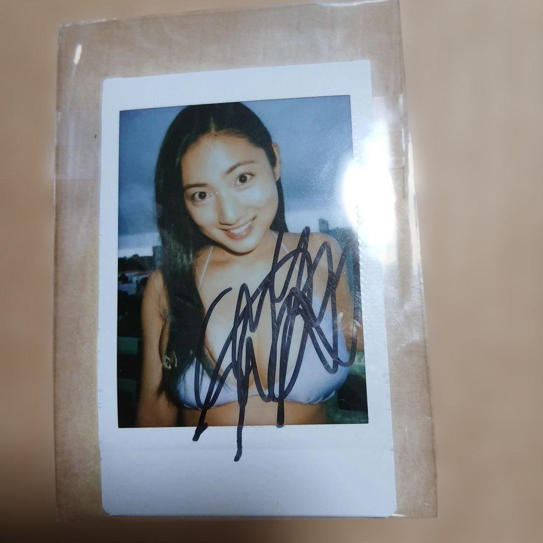 紗綾 サイン入りチェキ サイン入りビキニポラロイド写真 - メルカリ