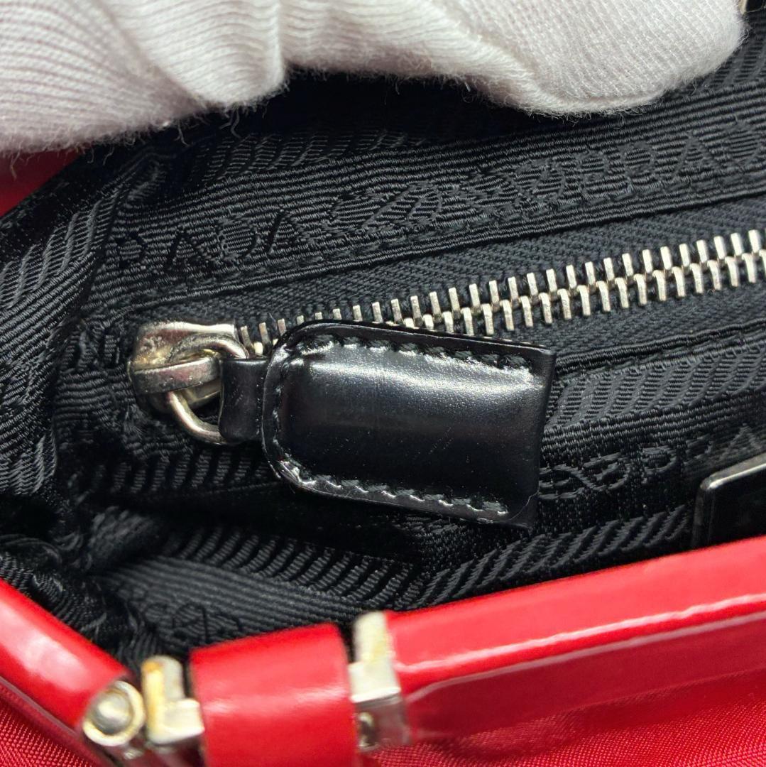 PRADA プラダ ナイロン ハンドバッグ 赤 レッド A1355A1