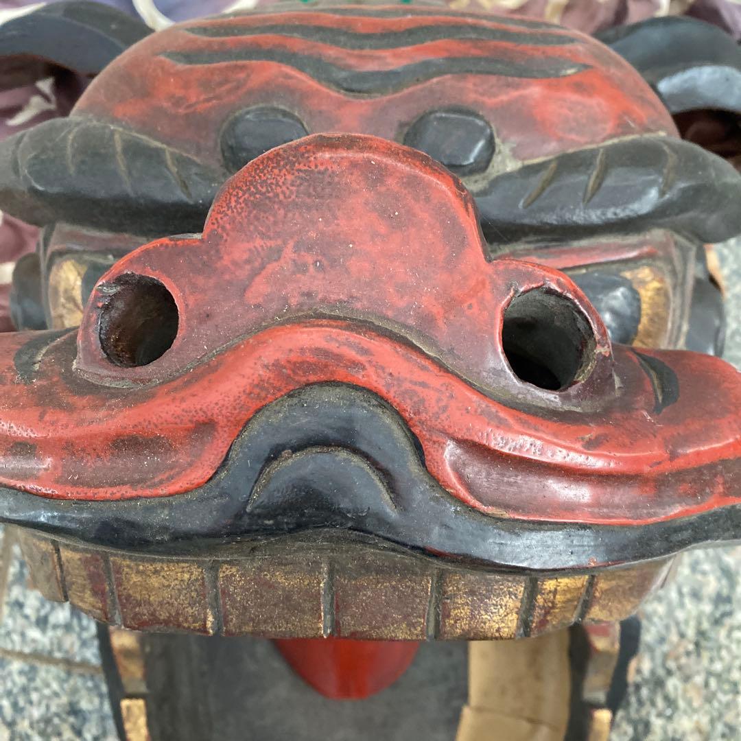 獅子舞用 獅子頭 お祭り お正月 アンティーク ビンテージ