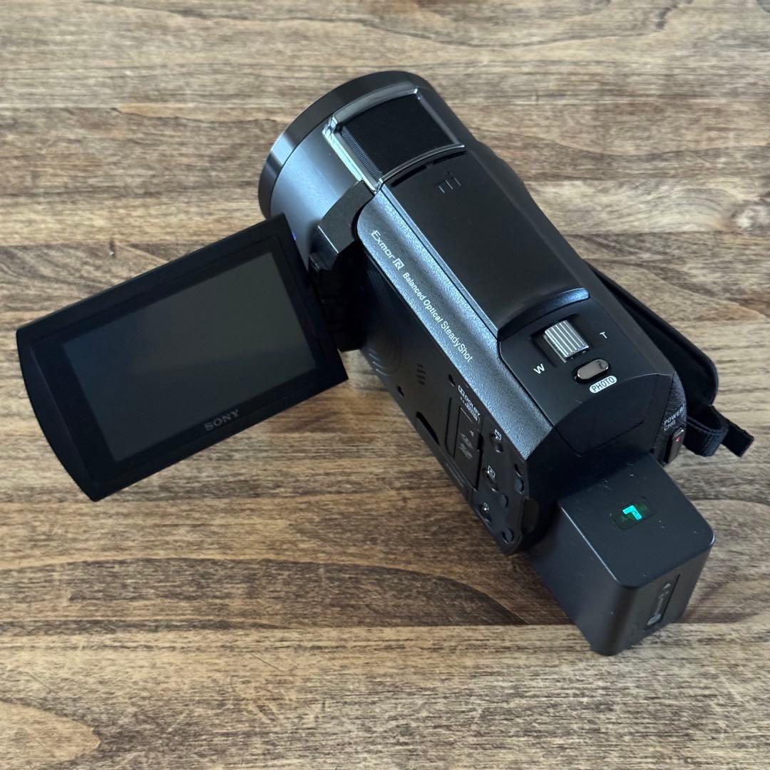 【ほぼ未使用】SONY 4Kハンディカム「FDR-AX45A」 オプション品付き