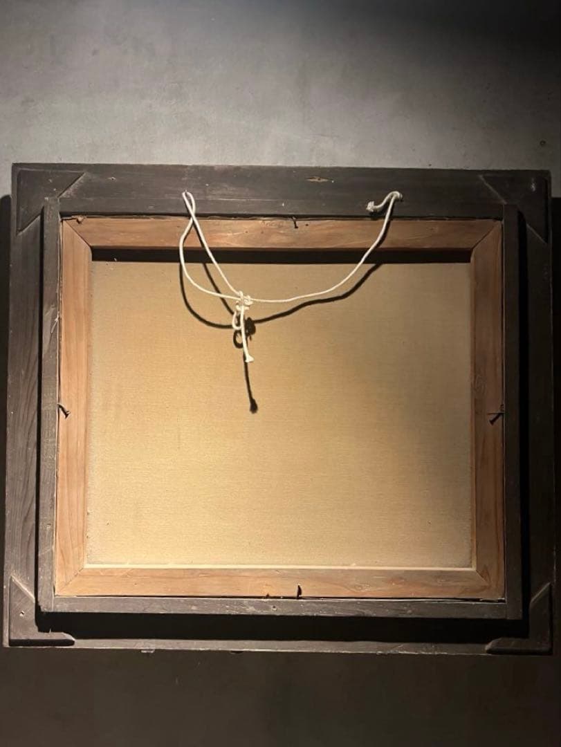 リアリズム精密油彩画直筆サインあり1939