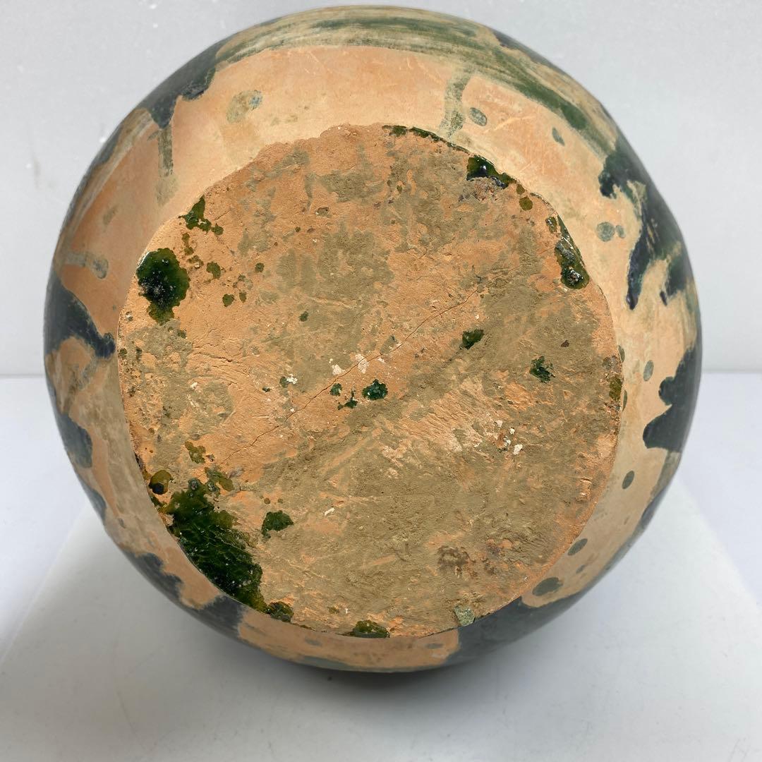 中国漢時代 漢緑釉 大花瓶 高さ約35㎝ タニチ 東里